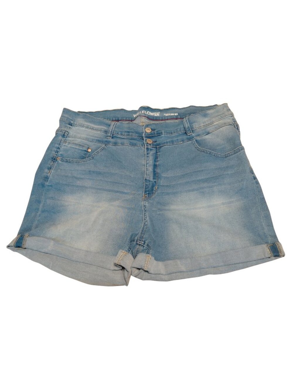 Wallflower The Sassy High Rise Stretchy Curvy Denim Women's Shorts Size 22